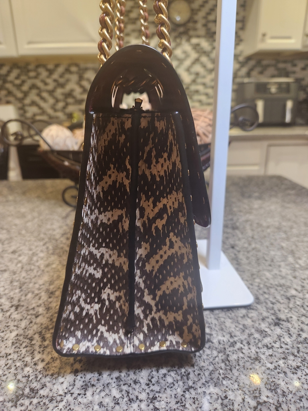 Coach Parker Rivets Tea Rose Chain Bag - Picture 4 of 14